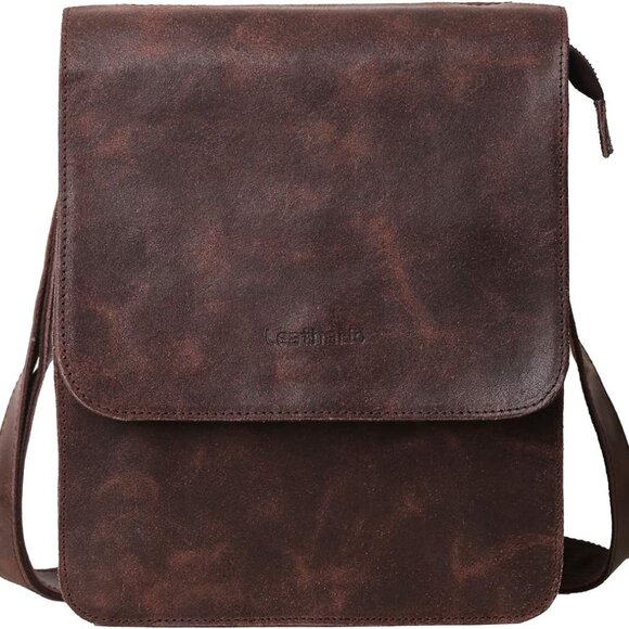 Other - Crossbody Bag for Men Genuine Leather Small Messenger Shoulder Purse Side Vintag